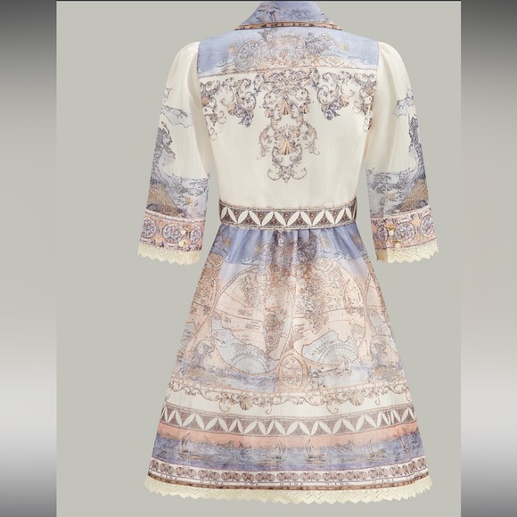 NWT Commense Elegant Cream Women's Dress Size large - Picture 2 of 6